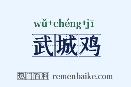 武城鸡是什么意思的图片